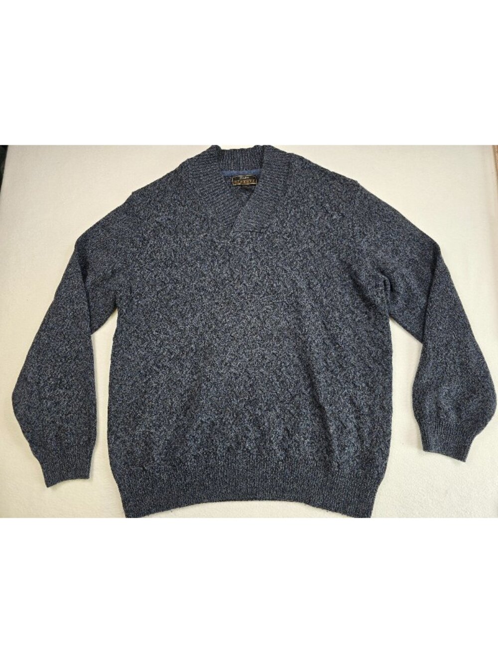 Jos A Bank Reserve XXL Gray Wool Blend Mens Grandpa Pullover V Neck Sweater
